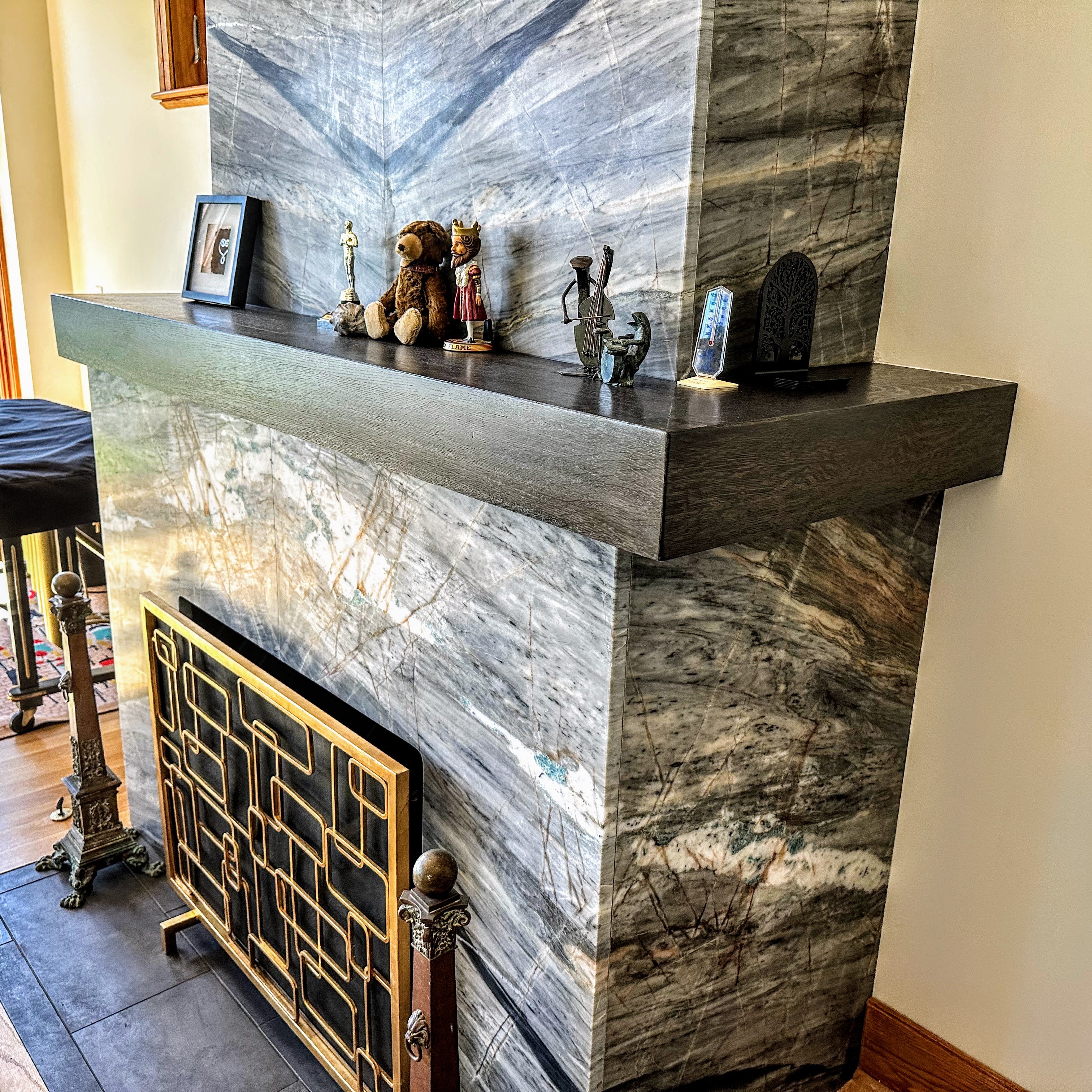 White Oak "Wrap Around" Mantle