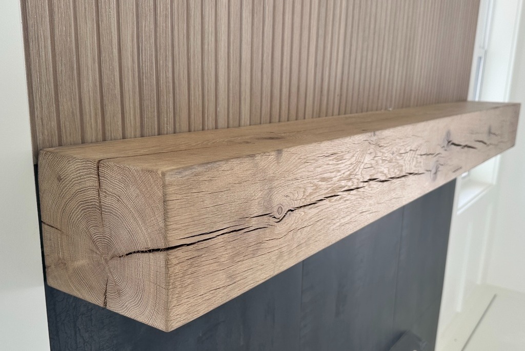 Solid White Oak Mantle